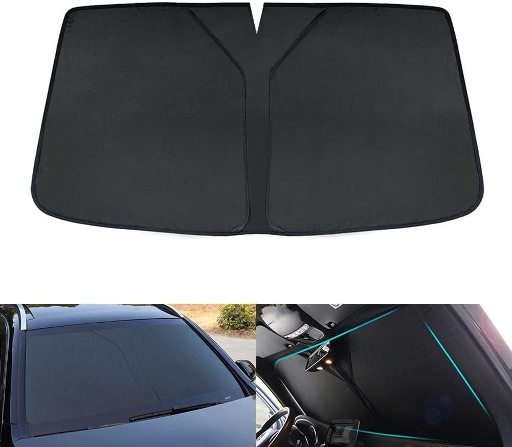 Windschutzscheiben-Sonnenschutz für Nissan Cube Z12 2008-2014, Auto Frontscheibe Sonnenblende, Frontscheibenabdeckung, UV-Schutz, Faltbarer, Wärmeisolierung von VITHA