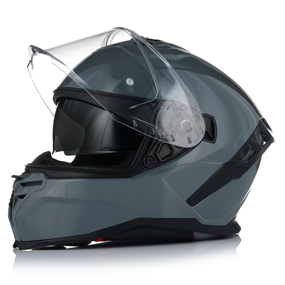 Integralhelm mit Sonnenblende | VITO Presto | Motorrad Helm Vollvisierhelm Mopedhelm ECE 22.06 | Motorradhelm Full-Face Helme (S (55-56cm)) von VITO Helmets