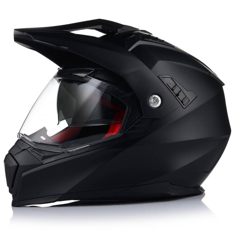 Motocross Helm mit Sonnenblende | VITO Molino | Herren und Damen | ATV Quad Enduro Helm | ECE 22.06 Zertifiziert | Motorradhelm mit Doppelvisier (S (55-56cm)) von VITO Helmets