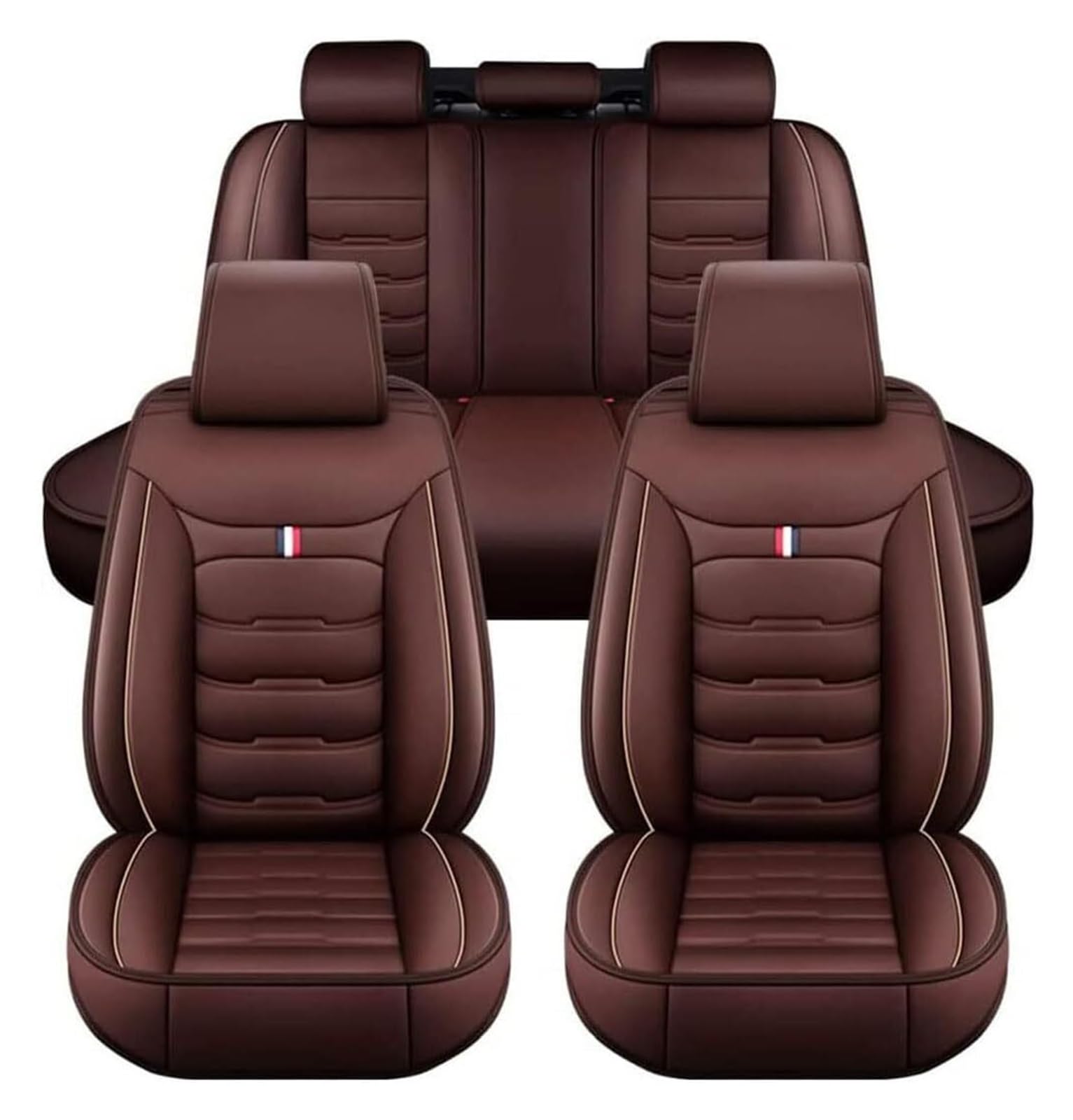 VIVAZYQ Full Set Auto Sitzbezüge für Seat Altea XL (Facelift 2009) 1.9 TDI 2009, 2010, Auto Sitzbezüge Sets, Sitzbezug Schonbezüge Sets,Autositzbezüge Leder, Autositzbezüge Universal passend(B) von VIVAZYQ