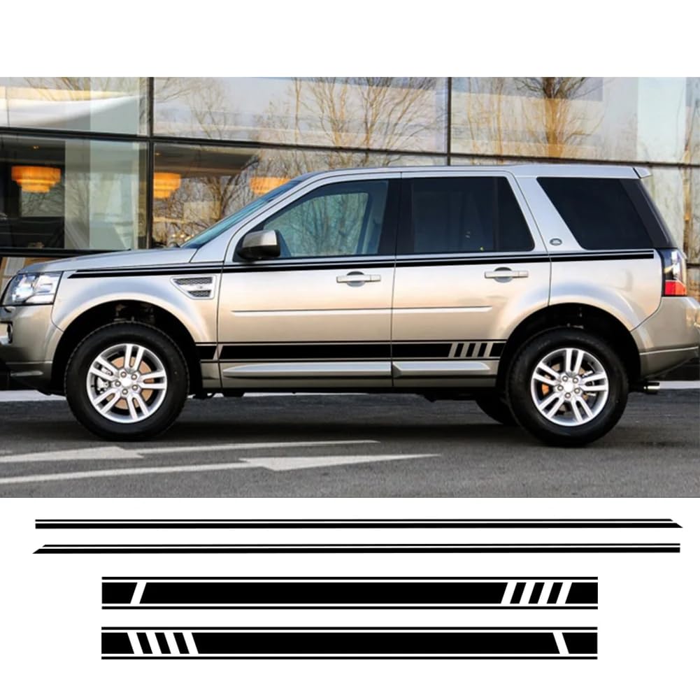 Für Discovery 4 3 2 Sport Freelander 4 STÜCKE Auto Seitentür Aufkleber Tuning Zubehör Auto Vinyl Film Streifen Aufkleber von VIYOHOH