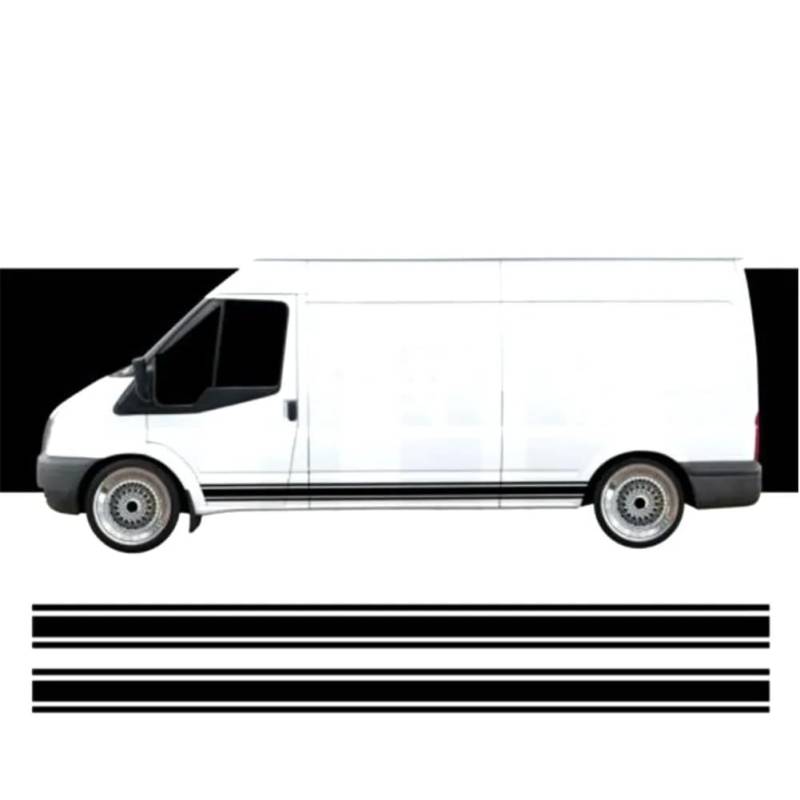 Seitenstreifen Aufkleber Vinyl Aufkleber Grafik Van, für Ford Transit LWB SWB MWB tu-887994 von VIYOHOH