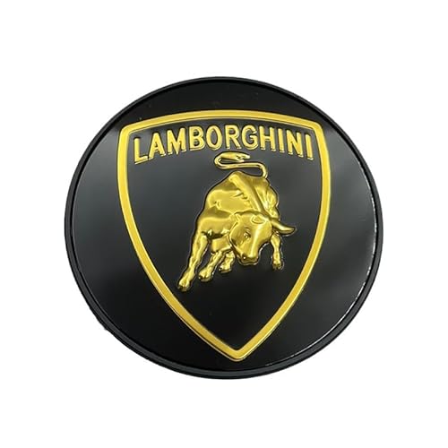 4 Stück Auto Radnabenkappen Nabendeckel, für Lamborghini Urus Aventador Gallardo 60mm Radnabenabdeckung Center Felgendeckel mit Abzeichen von VIYOLI