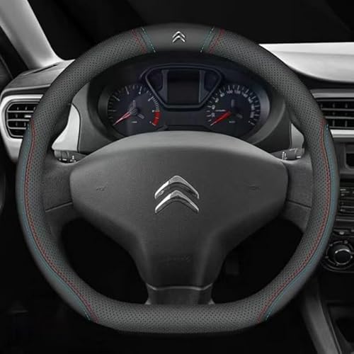 Auto Lenkradbezug, Für Citroen C3 2009-2013 Mode Anti-Rutsch Auto Innenraum Anti-rutsch Atmungsaktives Lenkradbezug von VIYOLI