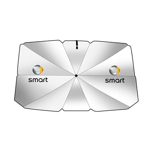 Auto Windschutzscheibe Sonnenschirm, für Smart Fortwo 453 451 Sonnenschutz Frontscheibe Faltbarer Sonnenschutz Innen Zubehör von VIYOLI