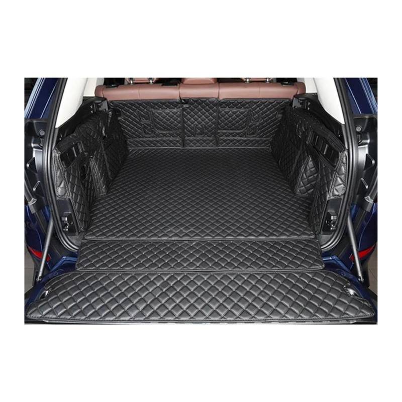 Kofferraum Schutzmatte Auto Stamm Matten Für B&MW X5 Antrieb 45e 2022 2021 G05 Langlebige Cargo-Liner Boot Teppiche Auto Styling Kofferraumwanne (Color : Black line) von VIYOLI