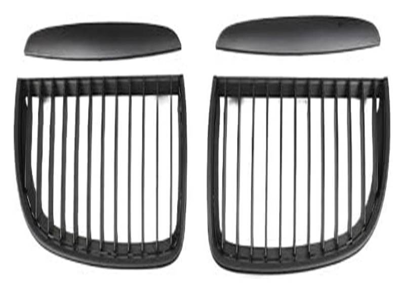 Stoßstangengrill Für 3er-Serie Für E90 2005-2008 Frontkühlergrills Auto Frontstoßstangenhaube Grill Einzellamelle Doppellamellengrill(Matte Black I) von VKVZGPRARW