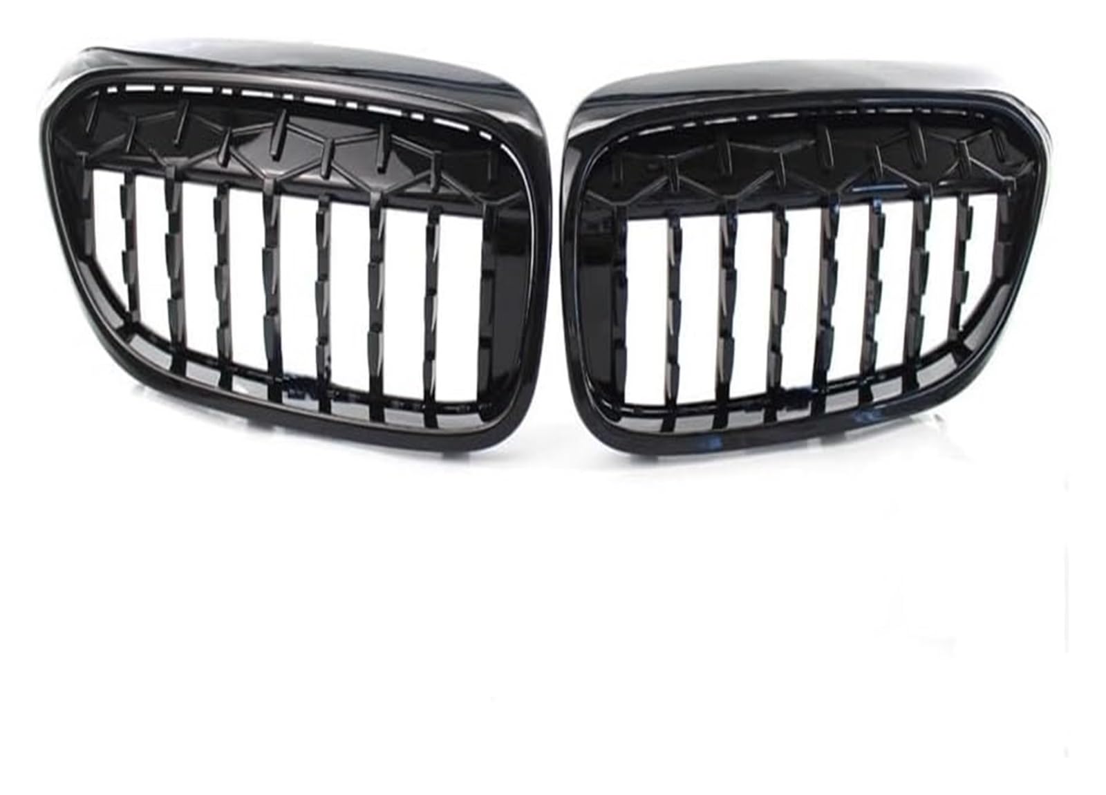 Stoßstangengrill Für 5er-Serie Für G30 Für G38 2017-2019 Frontstoßstangengrill Frontkühlergrills Autogitter Frontgrill Stoßstangenhaube(Black Silver) von VKVZGPRARW