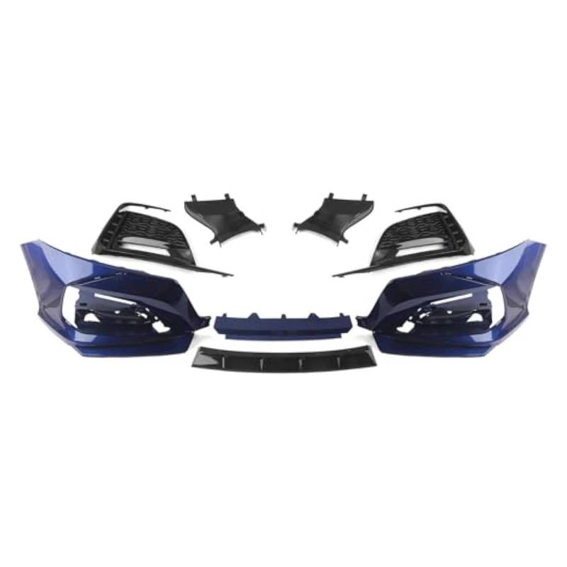 Stoßstangengrill Für A&ccord 10th 2018-2021 Frontschürze Surround Moulding Trim Gehäuse Ansaughaube Splitter Spoiler Kit Nierengitter(Blau) von VKVZGPRARW