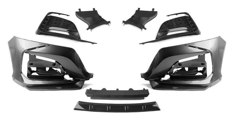 Stoßstangengrill Für A&ccord 10th 2018-2021 Frontstoßstangenabdeckung Autogehäuse Ansaughaube Splitter Spoiler Kit Frontnierengitter(Schwarz) von VKVZGPRARW