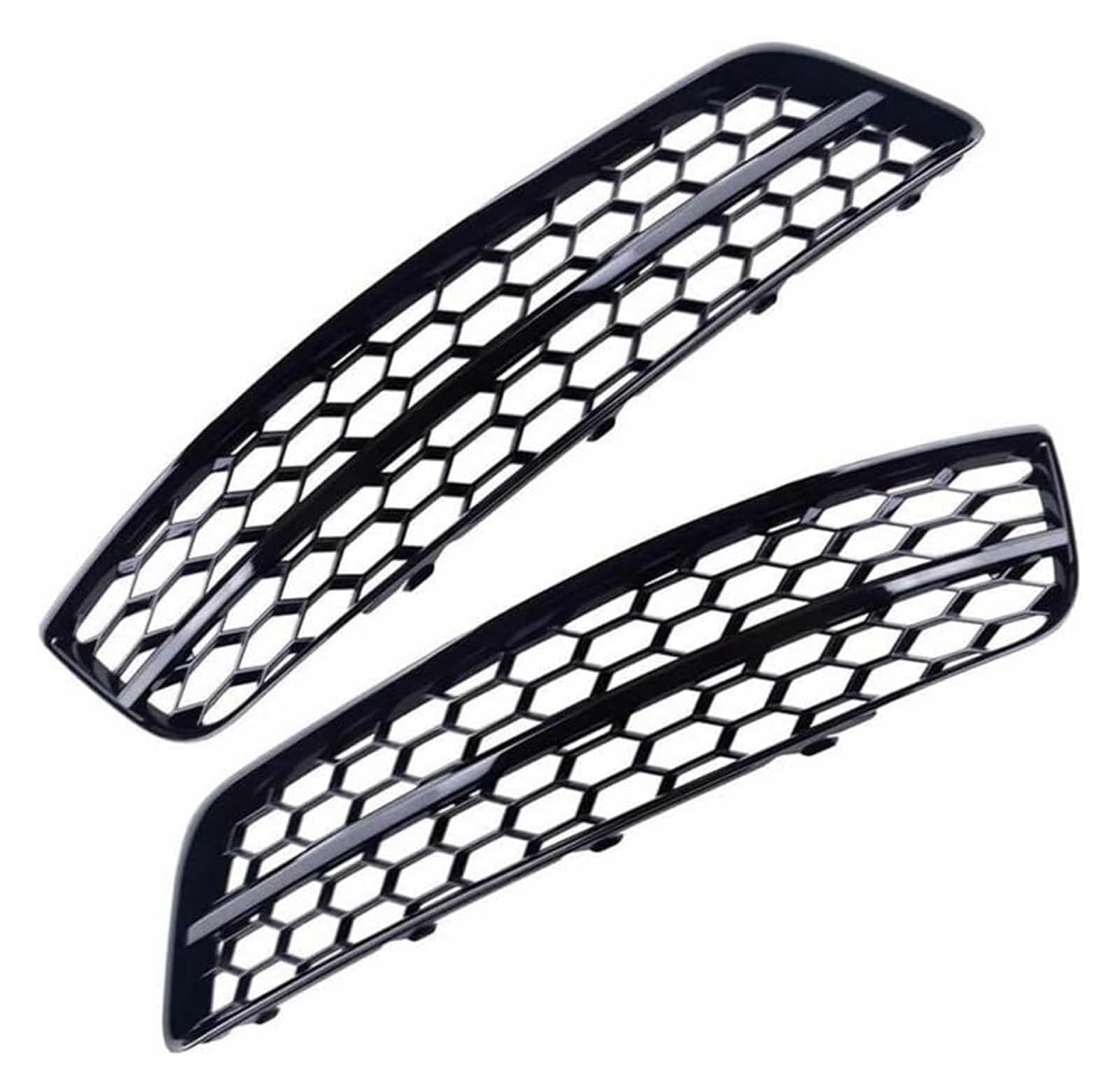 Stoßstangengrill Für A3 8P 2009-2013 Auto Stoßstange Grille 8P0807681 8P0807682 Nebelscheinwerfer Mesh Grille Waben Grill Abdeckung(Black Railing) von VKVZGPRARW