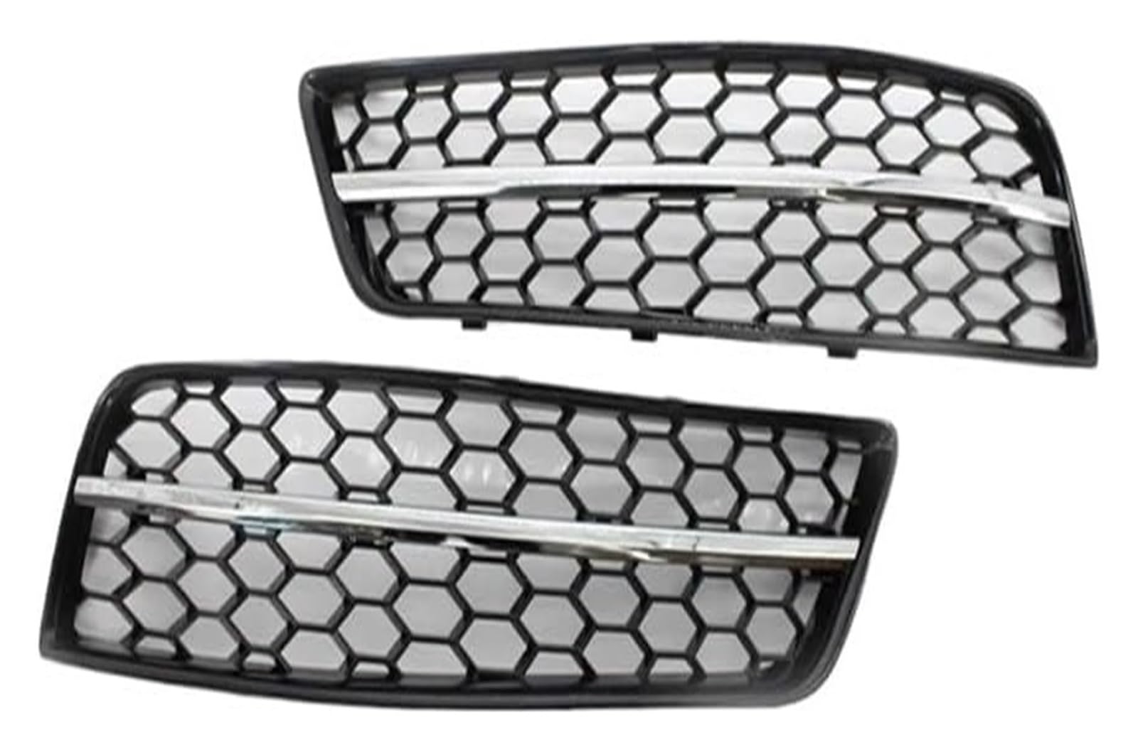 Stoßstangengrill Für A3 8P 2009-2013 Auto Stoßstange Grille 8P0807681 8P0807682 Nebelscheinwerfer Mesh Grille Waben Grill Abdeckung(White Railing) von VKVZGPRARW