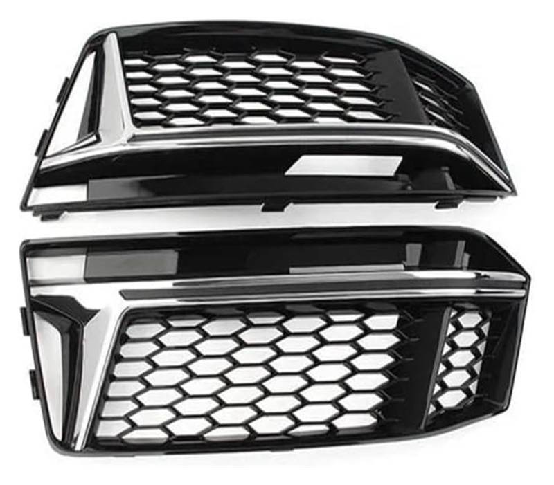 Stoßstangengrill Für A4 B9 S-Linie S4 2016-2018 Frontschürze Honeycomb Mesh Grill Zubehör Auto Stoßstange Nebel Licht Lampe Kühlergrill Abdeckung(E) von VKVZGPRARW