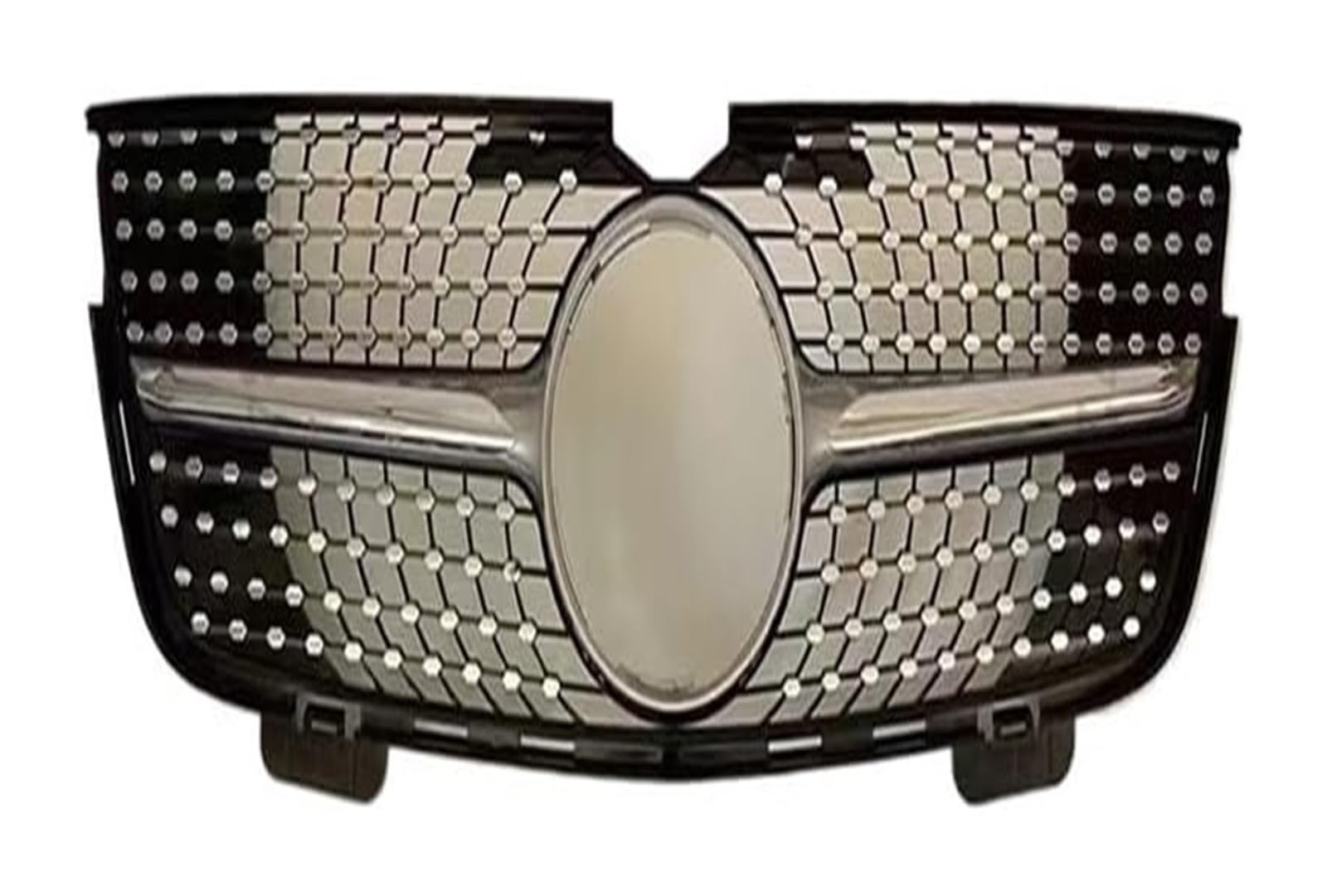 Stoßstangengrill Für B&enz Für GL-klasse Für X164 2005-2012 Front Stoßstange Grille Front Kühler Gitter Center Hood Mesh Grid(05-09 Diamond Silver) von VKVZGPRARW