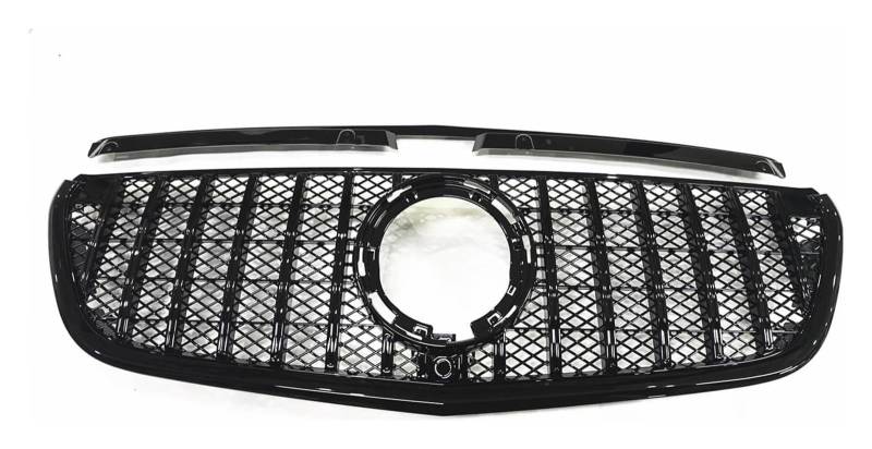 Stoßstangengrill Für B&enz Für W447 2021 2022 2023 Frontstoßstangengrill Frontkühlergrills Auto Obere Stoßstangenhaube Mesh Frontgrill(Schwarz) von VKVZGPRARW