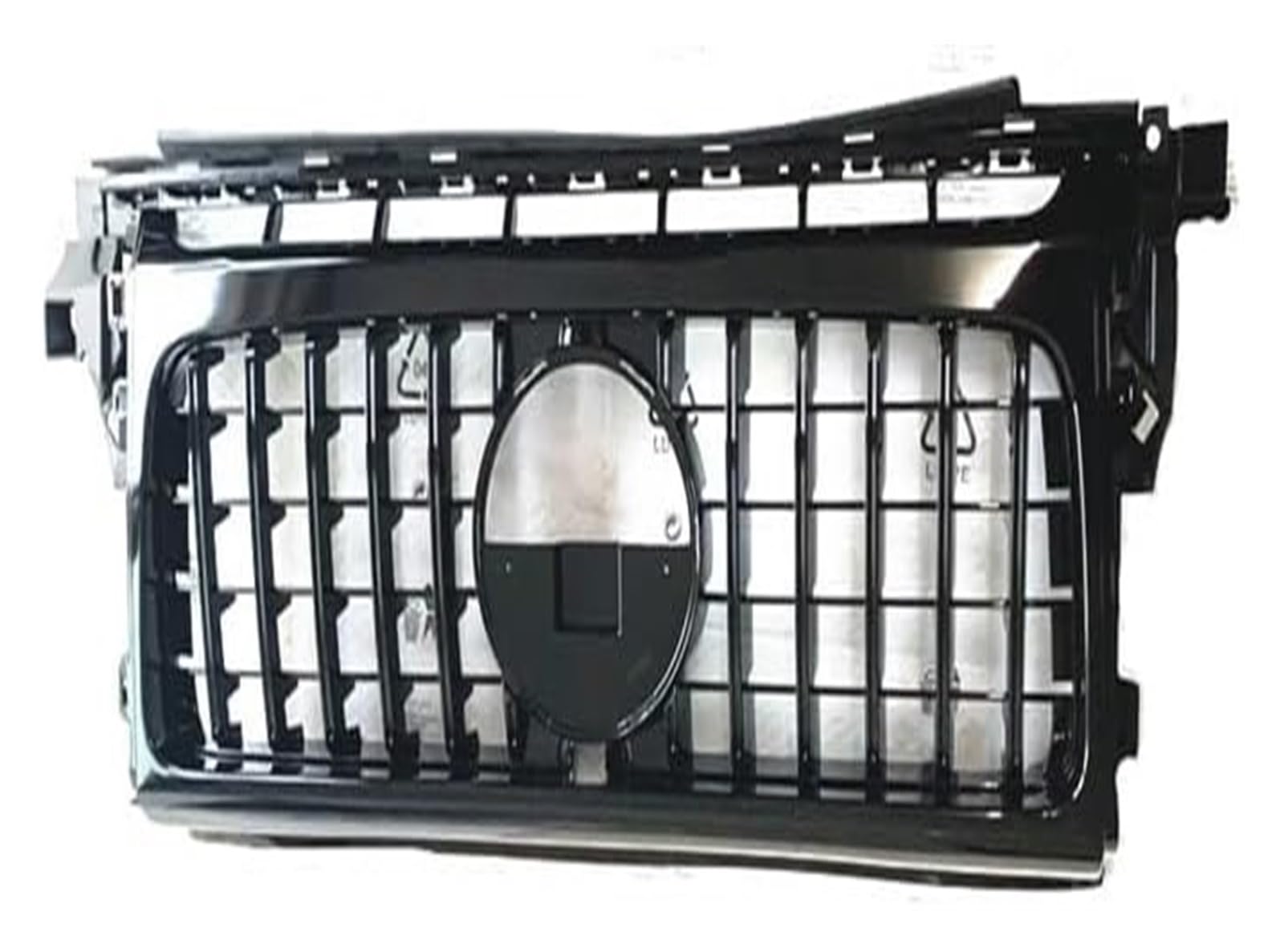 Stoßstangengrill Für B&enz Für W464 Für G63 Für G500 Für G550 2019 2020 Frontkühlergrills Auto Frontstoßstange Haube Mesh Oberer Grill(Schwarz) von VKVZGPRARW