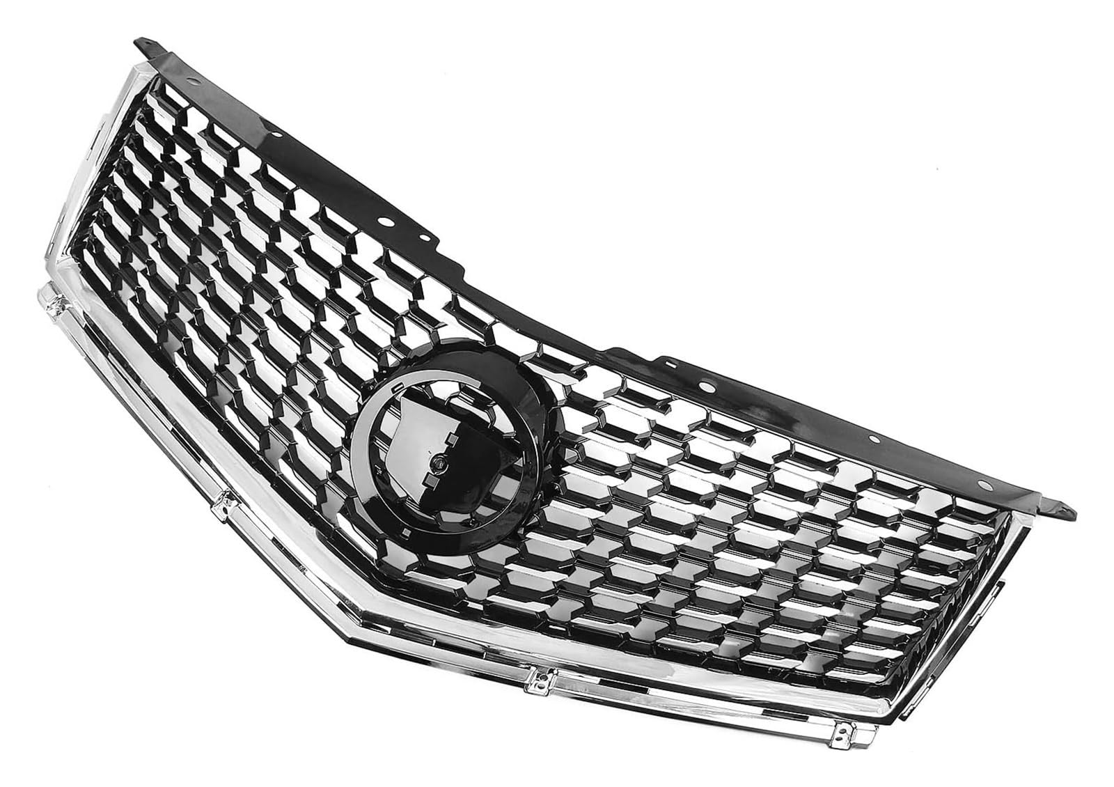 Stoßstangengrill Für Cadillac Für SRX 2010-2016 Frontstoßstangengrill Frontkühlergrills Auto Frontgrill Obere Stoßstangenhaube Maschengitter(Silber) von VKVZGPRARW