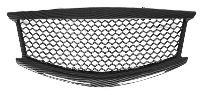 Stoßstangengrill Für G37 2010-2014 Frontstoßstangengrill Frontkühlergrill Auto Front Obere Haube Mittelgrill Panel Mesh(Carbon Fiber Look) von VKVZGPRARW