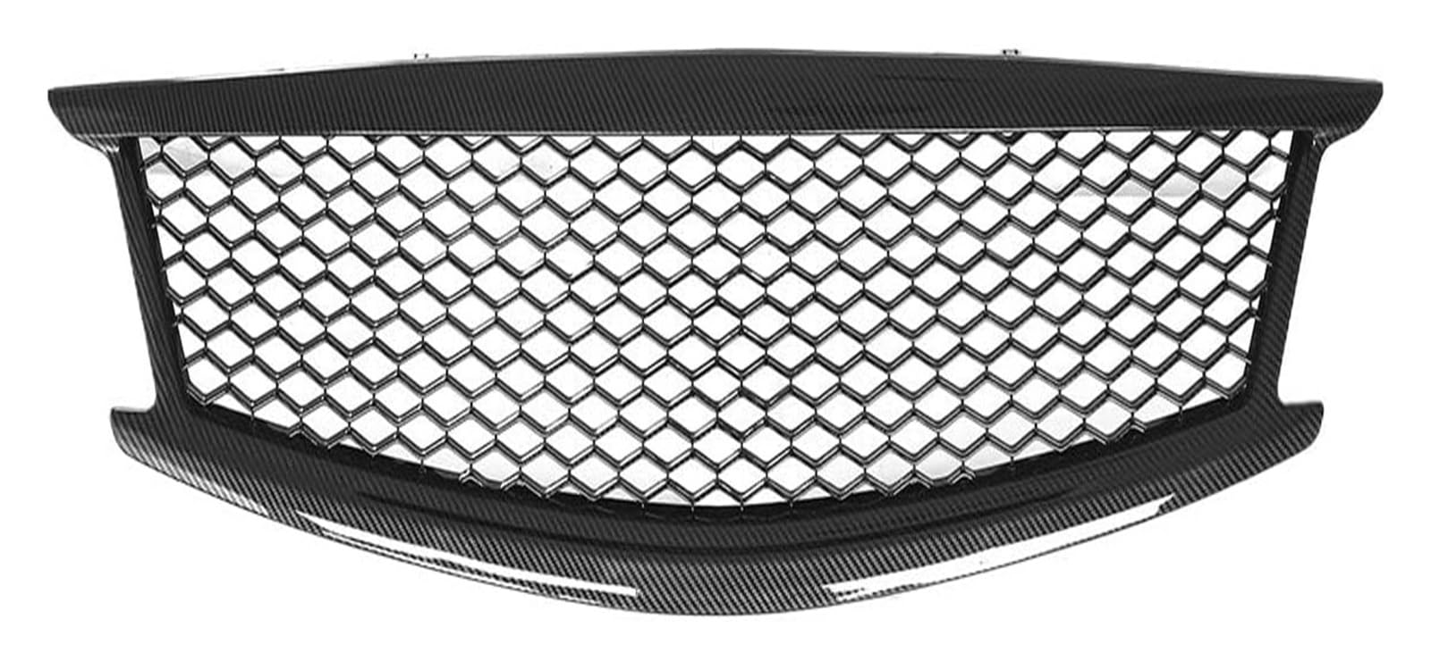 Stoßstangengrill Für G37 2010-2014 Frontstoßstangengrill Frontkühlergrill Auto Front Obere Haube Mittelgrill Panel Mesh(Carbon Fiber Look) von VKVZGPRARW