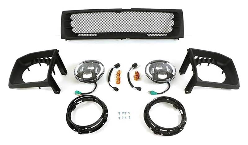 Stoßstangengrill Für M&ITSUBISHI Für Pajero V33 V43 1992-1999 Front Niere Stoßstange Kühler Mesh Grill Racing Grille Auto Styling Außen(Onecolor) von VKVZGPRARW