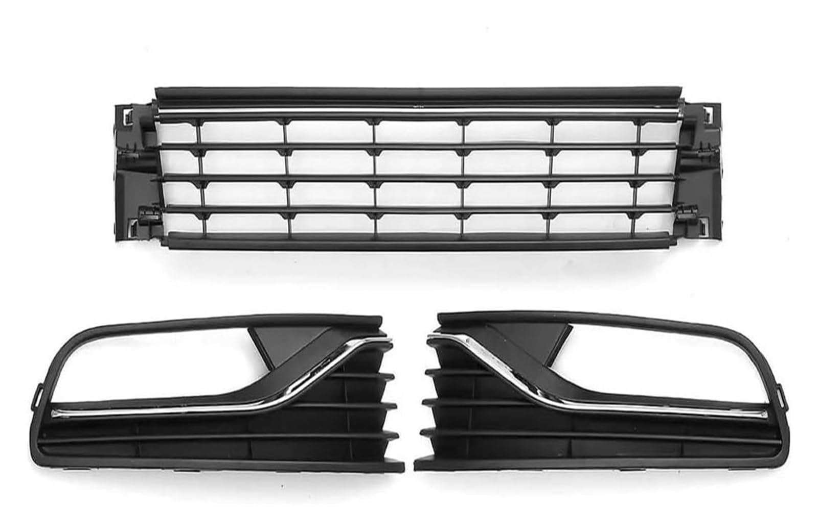 Stoßstangengrill Für Polo 6r 2014-2017 6R0853677A9B9 Auto Nebelscheinwerfer Kühlergrill Frontstoßstange Untergrill Rechts + Mitte + Links Grill Set von VKVZGPRARW