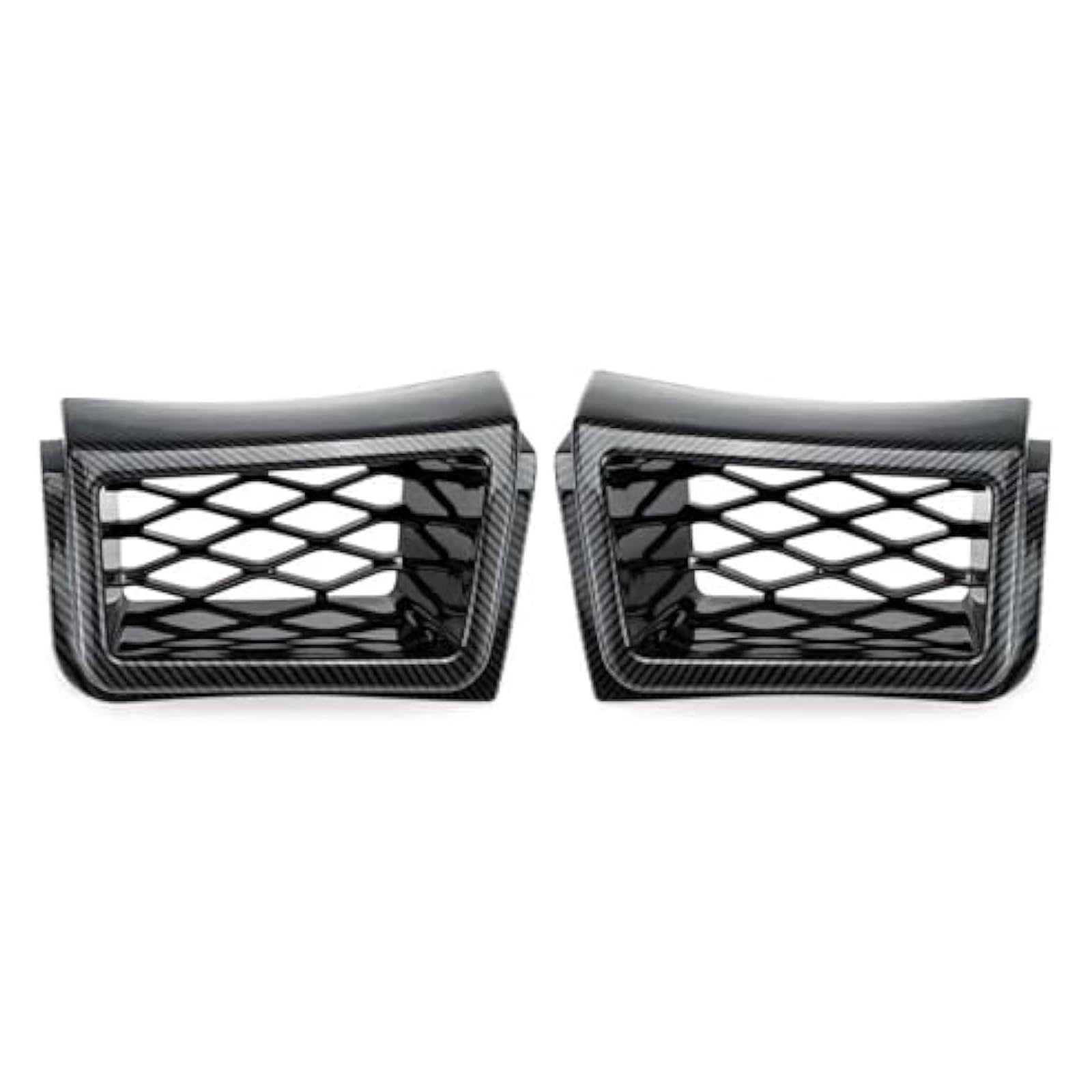 Stoßstangengrill Für Silverado 1500 2003-2007 Carbon Texture Auto Bremse Luftkanal Front Stoßstange Sattel Grill Vorne Niere Grille von VKVZGPRARW