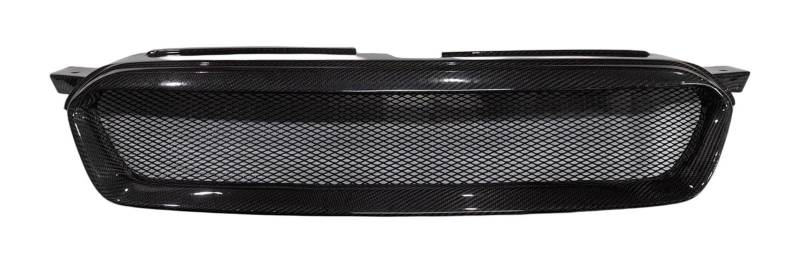 Stoßstangengrill Für Subaru Für Outback 2007 2008 2009 Frontstoßstangengrill Frontkühlergrill Auto Obere Stoßstangenhaube Mesh Frontgrill(Carbon Fiber) von VKVZGPRARW