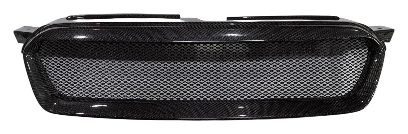 Stoßstangengrill Für Subaru Für Outback 2007 2008 2009 Frontstoßstangengrill Frontkühlergrill Auto Obere Stoßstangenhaube Mesh Frontgrill(Carbon Fiber) von VKVZGPRARW