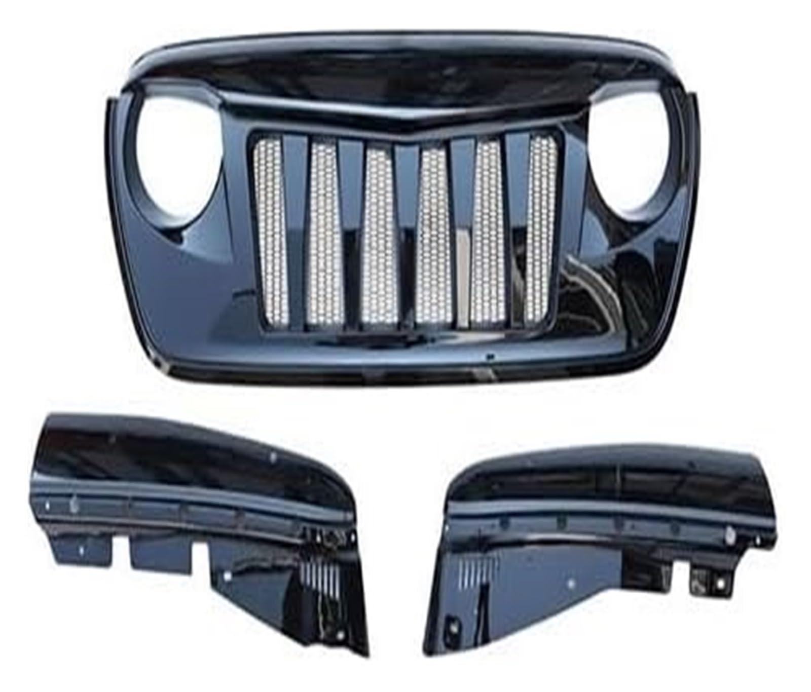 Stoßstangengrill Für Wrangler Für JL 2018 2019 2020 Frontstoßstangengrill Frontkühlergrills Auto Front Upper Hood Mesh Grille(Style D) von VKVZGPRARW