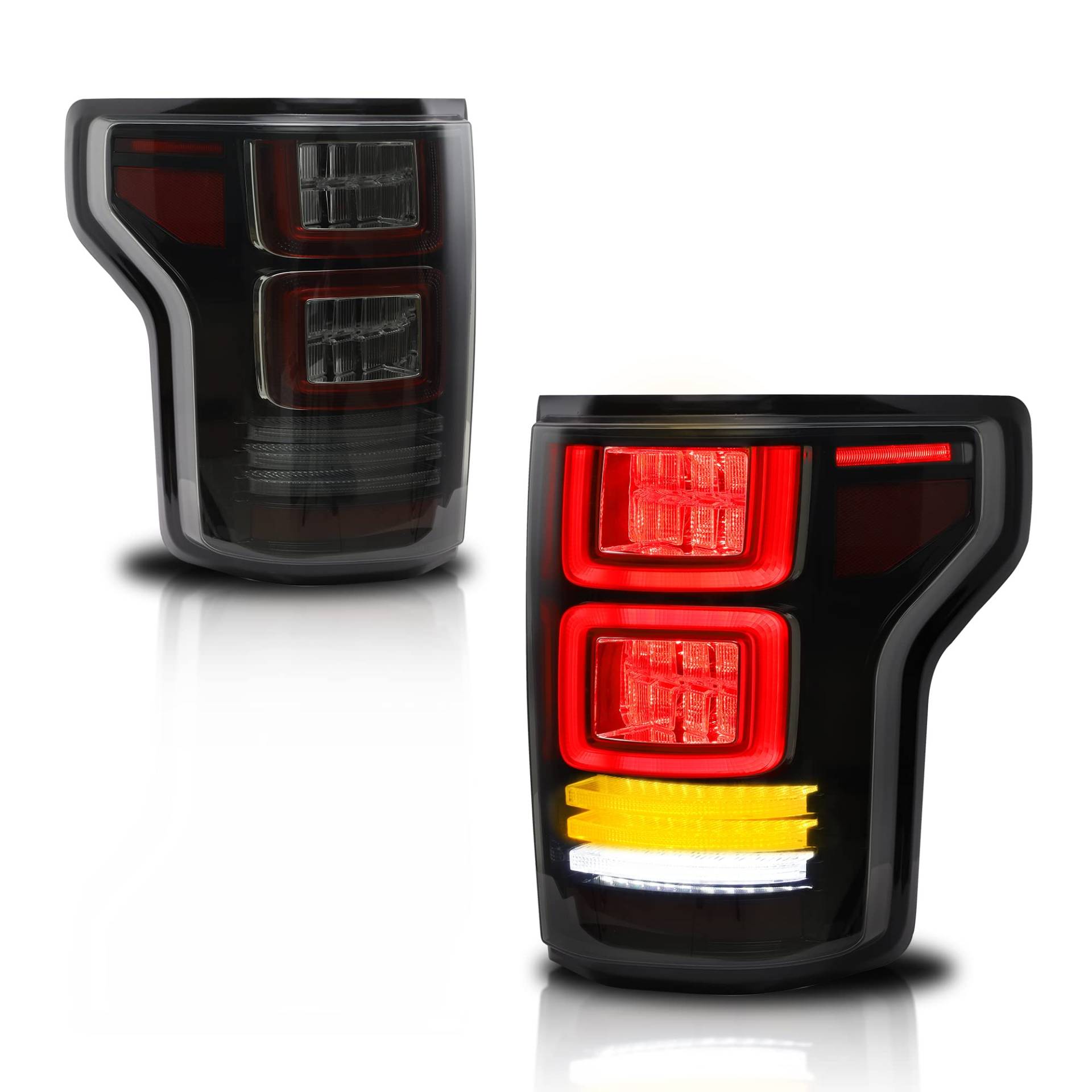 VLAND Rücklichter kompatibel für F150 2015–2020 Rückleuchten(rot) von VLAND