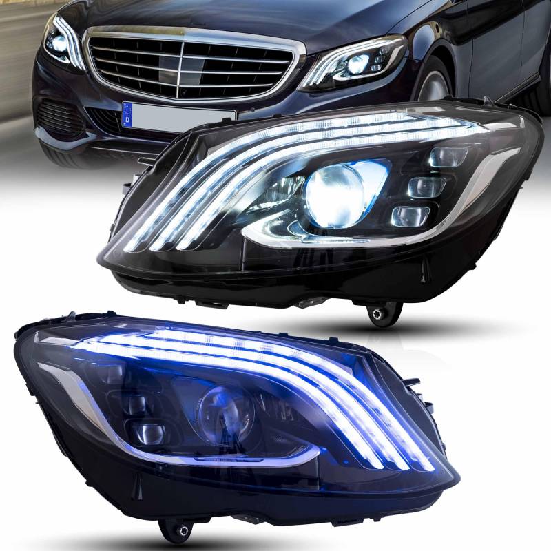 VLAND Scheinwerfer passend für Merc/edes C Klasse W205 C180L C260L C300 Factory LED Version 2015-2020 von VLAND