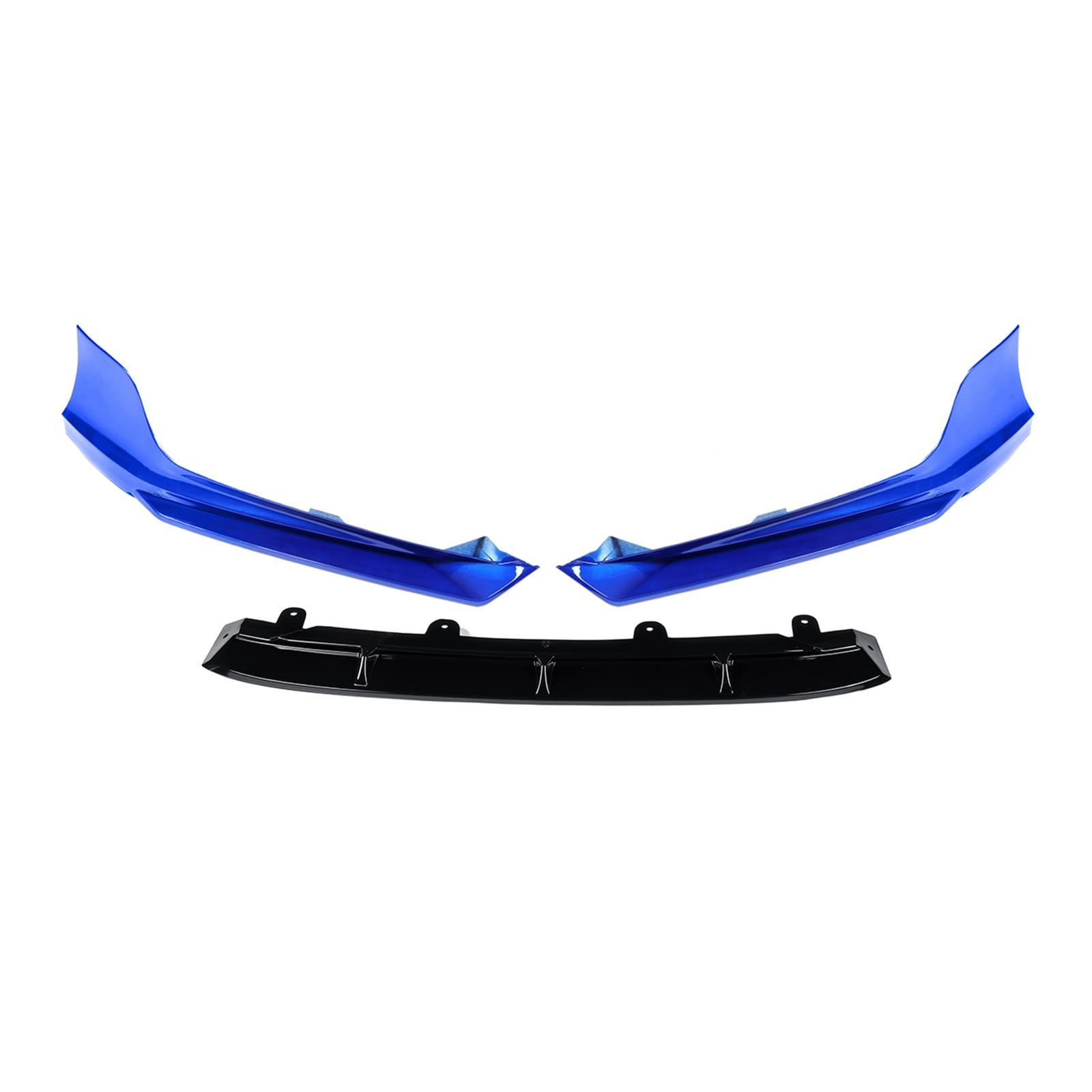 Stoßstangenlippensplitter 3-teiliges Auto-Frontstoßstangen-Splitter-Lippenspoiler-Diffusor-Schutz-Surround-Formteil-Abdeckungs-Körper-Kit, for Accord, 2018–2019(Blue) von VLZUNO