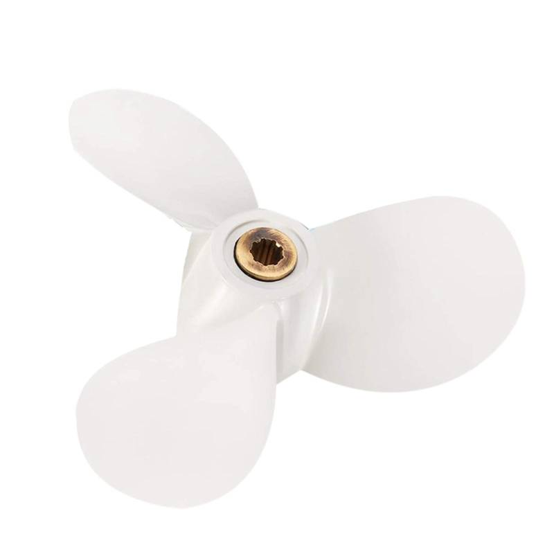 VLZUNO 7 1/2X7 4Hp 5Hp 6Hp, for Yamaha, 9 Zahn Spine Aluminium Propeller Außenbordmotoren Marine Propeller 6E0-45943-01-El Propellerstützen von VLZUNO