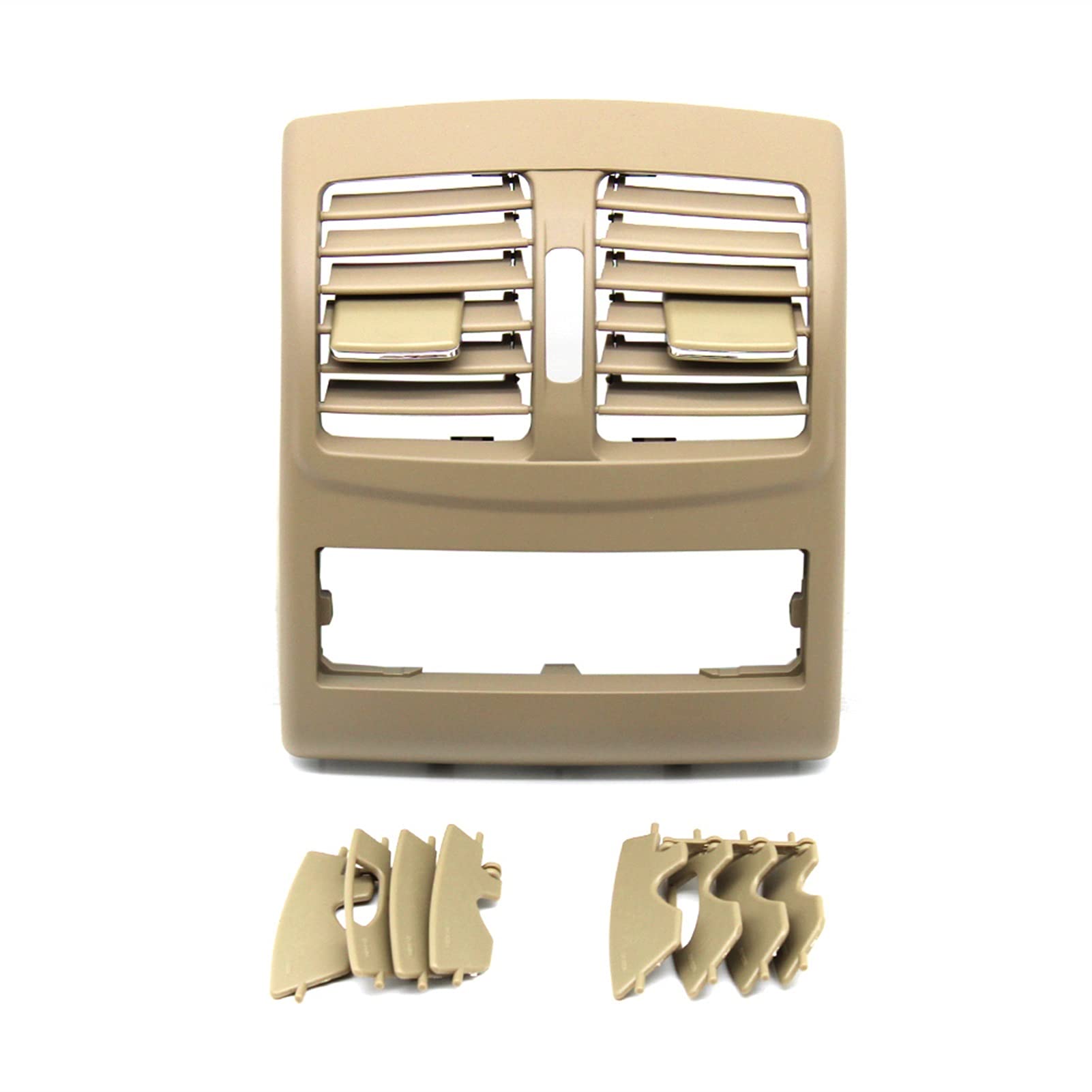 VMXGTF Hintere Mittelkonsole, Klimaanlage, Lüftungsgitter, Auslassrahmen, for Mercedes, for Benz W212 E-Klasse Limousine 2009–2011, altes Modell Entlüftungsauslass(High-end Model Beige) von VMXGTF