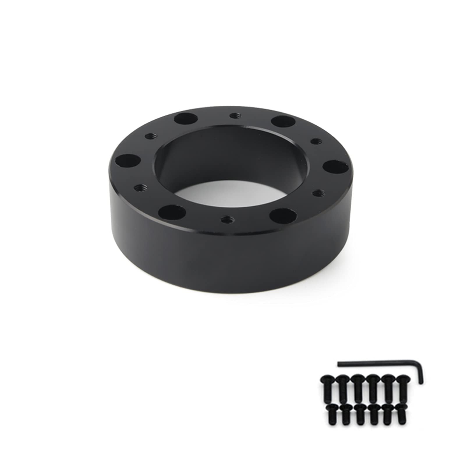 VMXGTF Universal Lenkradnaben-Abstandshalter 12/51/76/101 mm Lenkradnaben-Boss-Kit Adapter Spacer Schwarz Lenkrad-Entriegelungsadapter(FXP-DG25) von VMXGTF