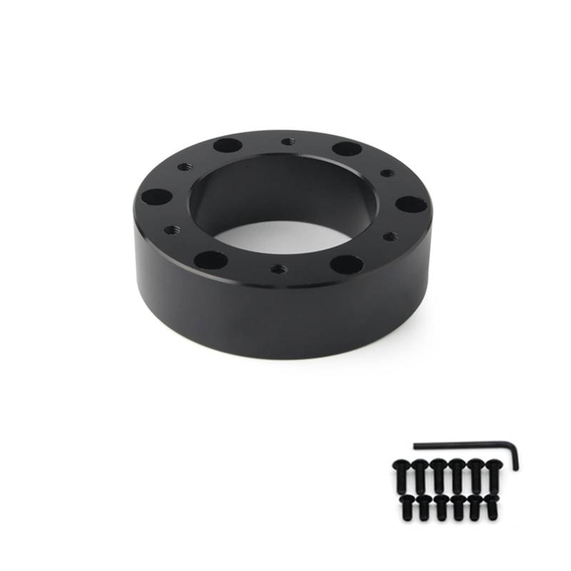 VMXGTF Universal Lenkradnaben-Abstandshalter 12/51/76/101 mm Lenkradnaben-Boss-Kit Adapter Spacer Schwarz Lenkrad-Entriegelungsadapter(FXP-DG25) von VMXGTF