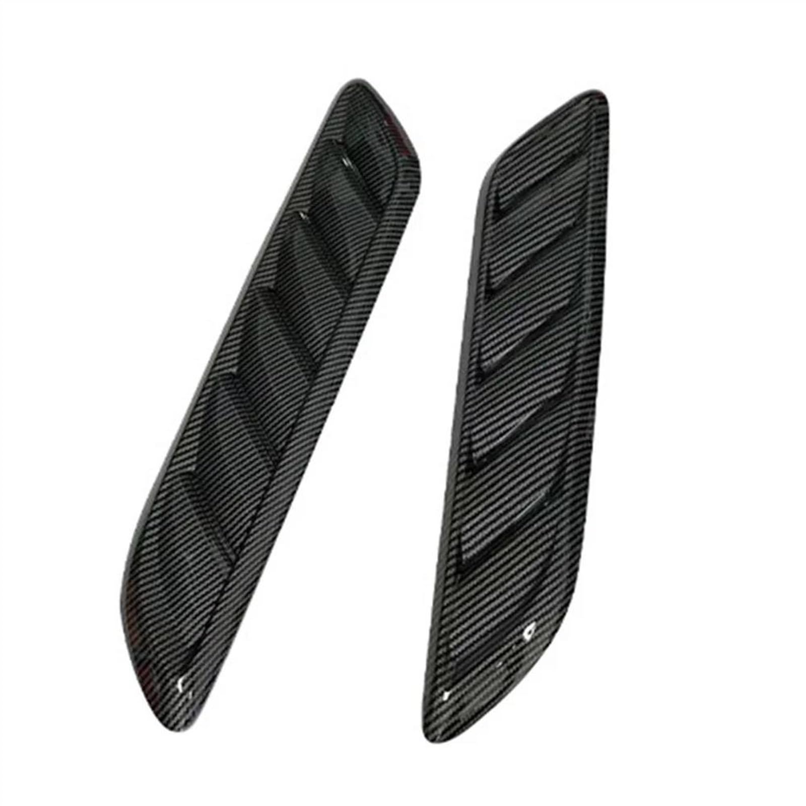 VNABIA Ansaugschaufel Turbo 2PCS Auto Universal Haube ABS Kühlung Öffnungen Körper Aufkleber Carbon Faser Stil Haube Öffnungen Auto Modifikation Außen Trim Zubehör(Carbon Fiber) von VNABIA