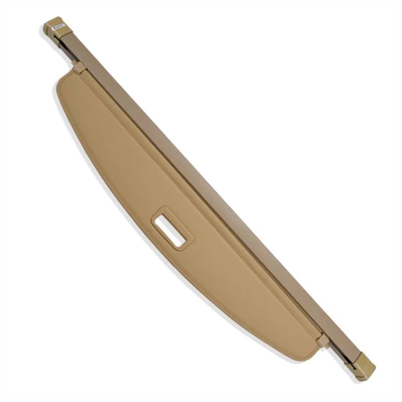 VNABIA Kofferraumabdeckung Auto Kompatibel Mit Hyundai Für Santa Fe 2005 2006 2007 Auto-Innendekoration, Einziehbarer Kofferraum Für Laderaumabdeckung, Gepäckvorhang Hinten(Beige) von VNABIA