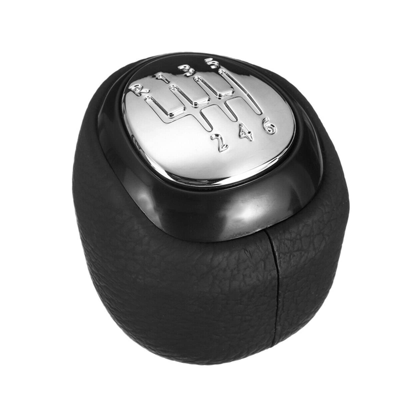 VNGNKELAMB 6 Gang Schaltknauf Leder Schalthebel passend for SAAB 93 9-3 SS 2003-2012 Car Styling Shift knob von VNGNKELAMB