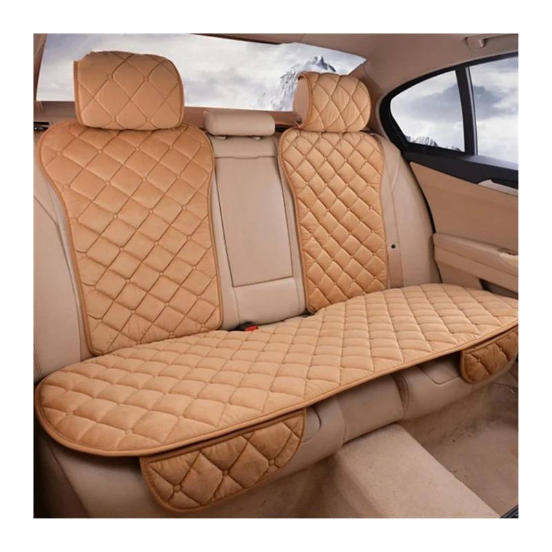 Autositzschoner Auto-Schonbezüge Autositzbezüge Schutzset Universal Auto Vorne Hinten Sitzkissenpolster Autos Sitzbezüge Matte Autozubehör(Rear Khaki 1pc) von VNSMM