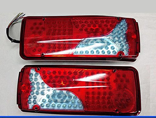 VNVIS 2 x 12 V LED Rückleuchten Rückleuchten Lampen LKW Anhänger Chassis Wohnwagen Wohnmobil Bus von VNVIS