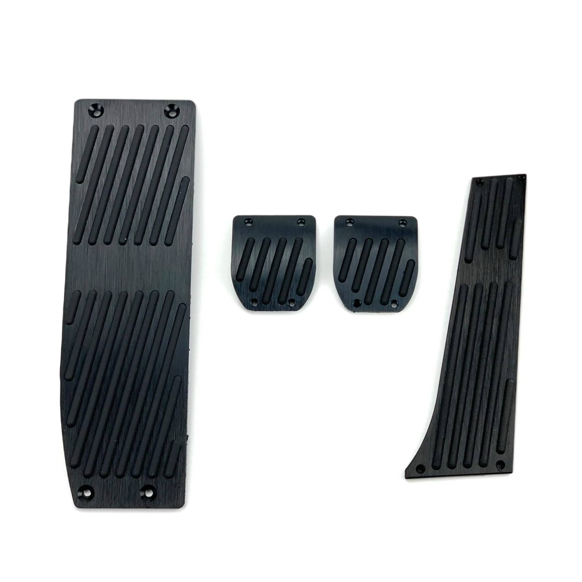 Auto Pedale Abdeckung Für 3 5 Serie E30 E32 E34 E36 E38 E39 E46 E87 E90 E91 Für X5 Für X3 Z3 Aluminium Auto Fußstütze Pedal Kraftstoff Gas Bremspedale Pad Platte Edelstahl Fußstütze Bremse(Drill MT Bl von VOALVT