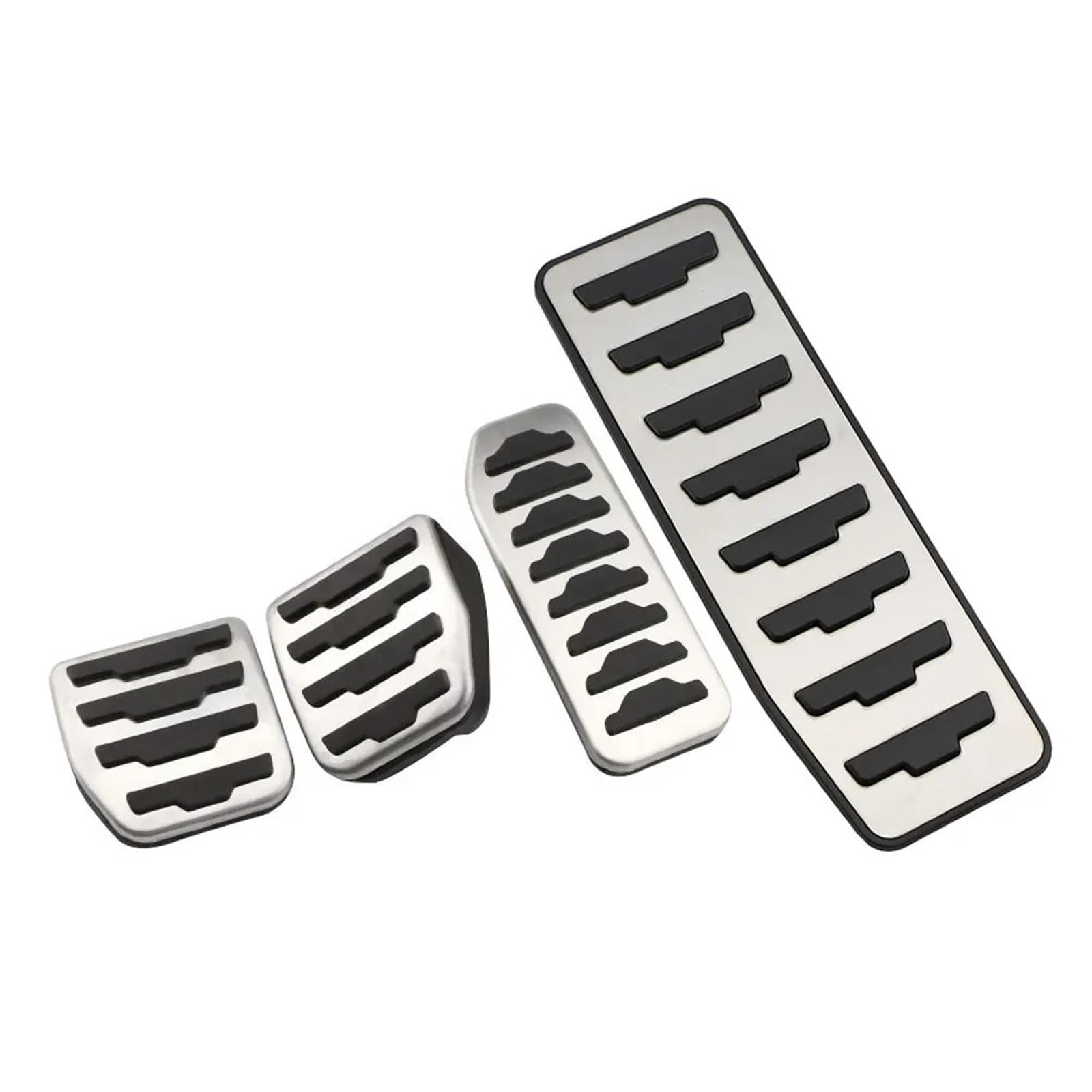 Auto Pedale Abdeckung Für Land Für Rover Für Range Für Rover Für Evoque 2012 + Fuß Rest Pedal Pad Abdeckung Auto Styling Auto Gas Pedale Bremspedal Edelstahl Fußstütze Bremse(4Pcs MT with Rest) von VOALVT