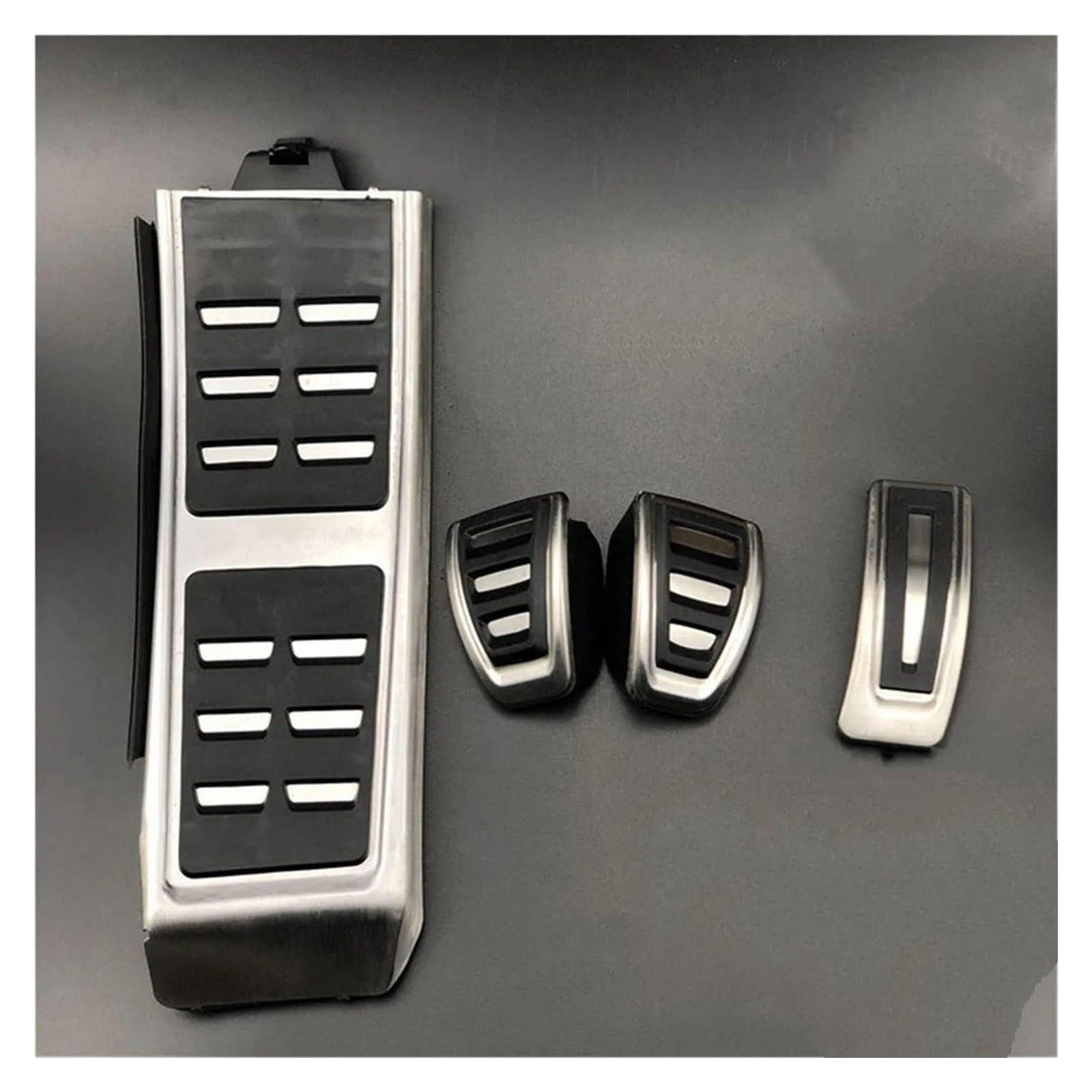 Auto Pedale Abdeckung Für Macan Für Macan S 2019-2022 LHD Kein Bohren Auto Styling Zubehör Accelerator Gas Kraftstoff Pedal Bremspedal Abdeckung Pad Edelstahl Fußstütze Bremse(Manual 4pcs) von VOALVT