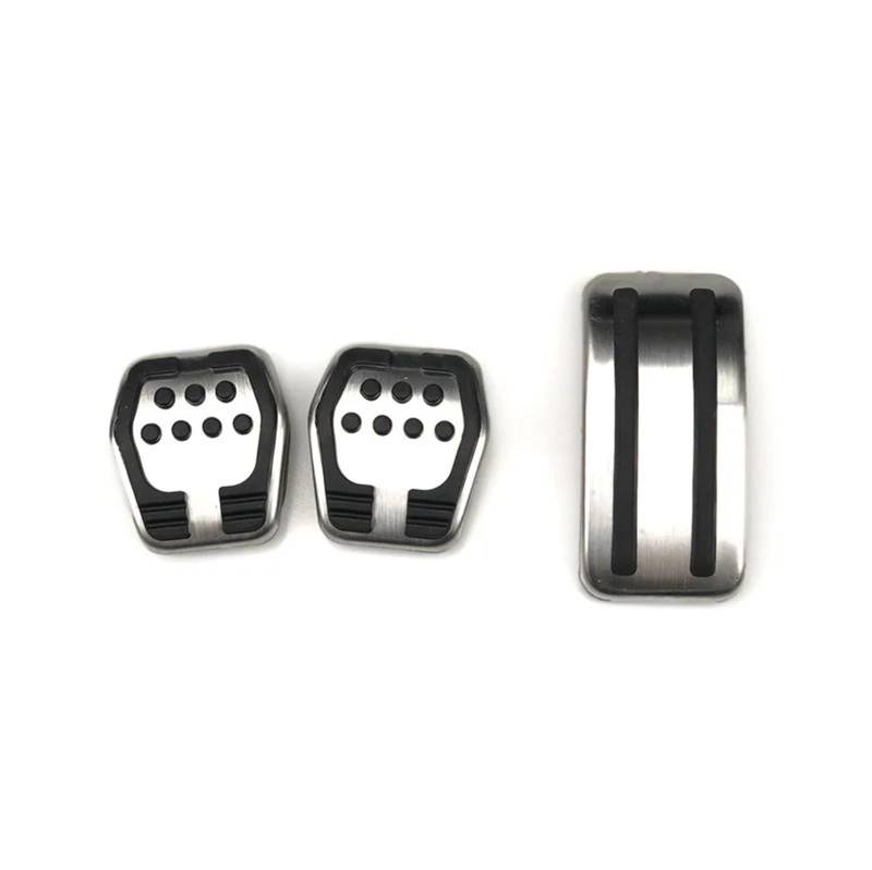 Auto Pedale Abdeckung Für Mazda 3 (2011-2015) Auto Gas Kraftstoff Pedal Set Bremspedale Rest Fuß Pedal Abdeckungen Edelstahl Fußstütze Bremse(A Type MT 3pcs) von VOALVT