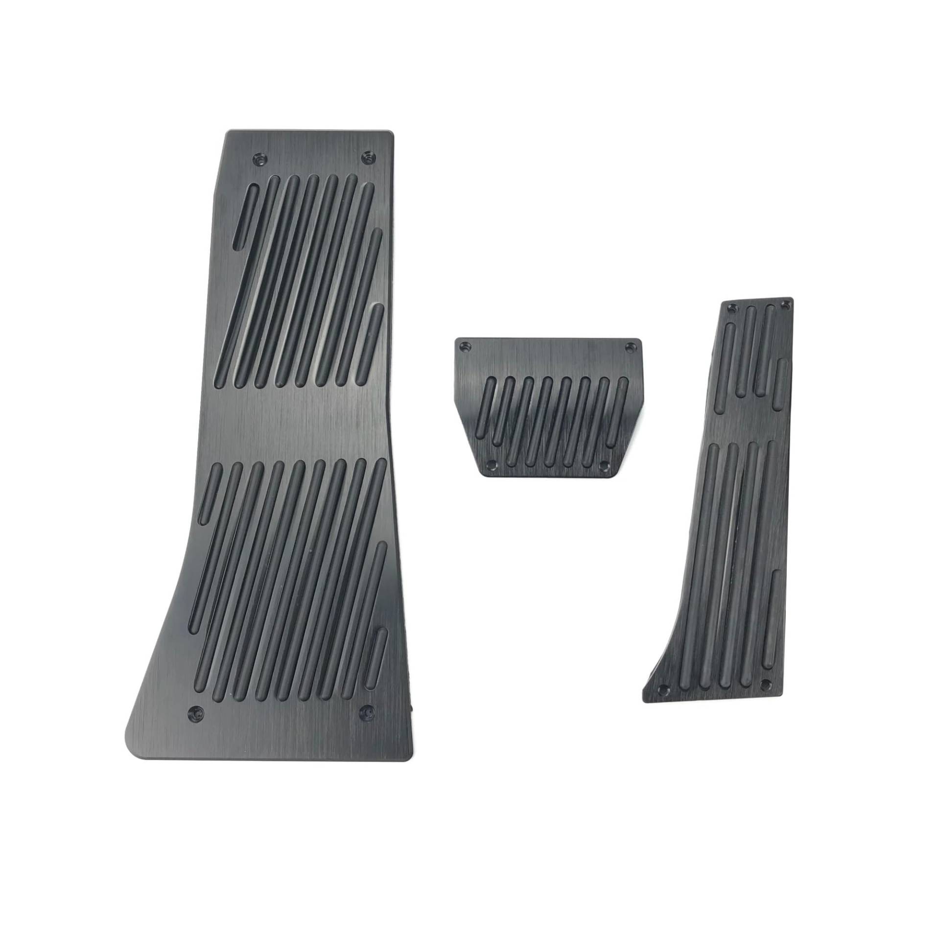 Auto Pedale Abdeckung Für X5 Für X6 E53 E70 E71 E72 F15 F16 Accelerator Gas Brems Fußstütze Pedal Abdeckung Pad Auto-Styling Zubehör Edelstahl Fußstütze Bremse(Drill at 3pcs Black) von VOALVT