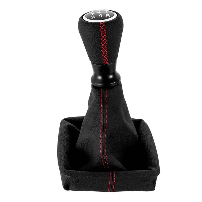 Auto Schaltknaufabdeckung Für Peugeot 206 406 Auto Styling 5 Gang Schaltknauf Staubdichte Abdeckung Kragen Hebel Shifter Stick Handball Zubehör Schalthebel Abdeckung(Red Line) von VOALVT