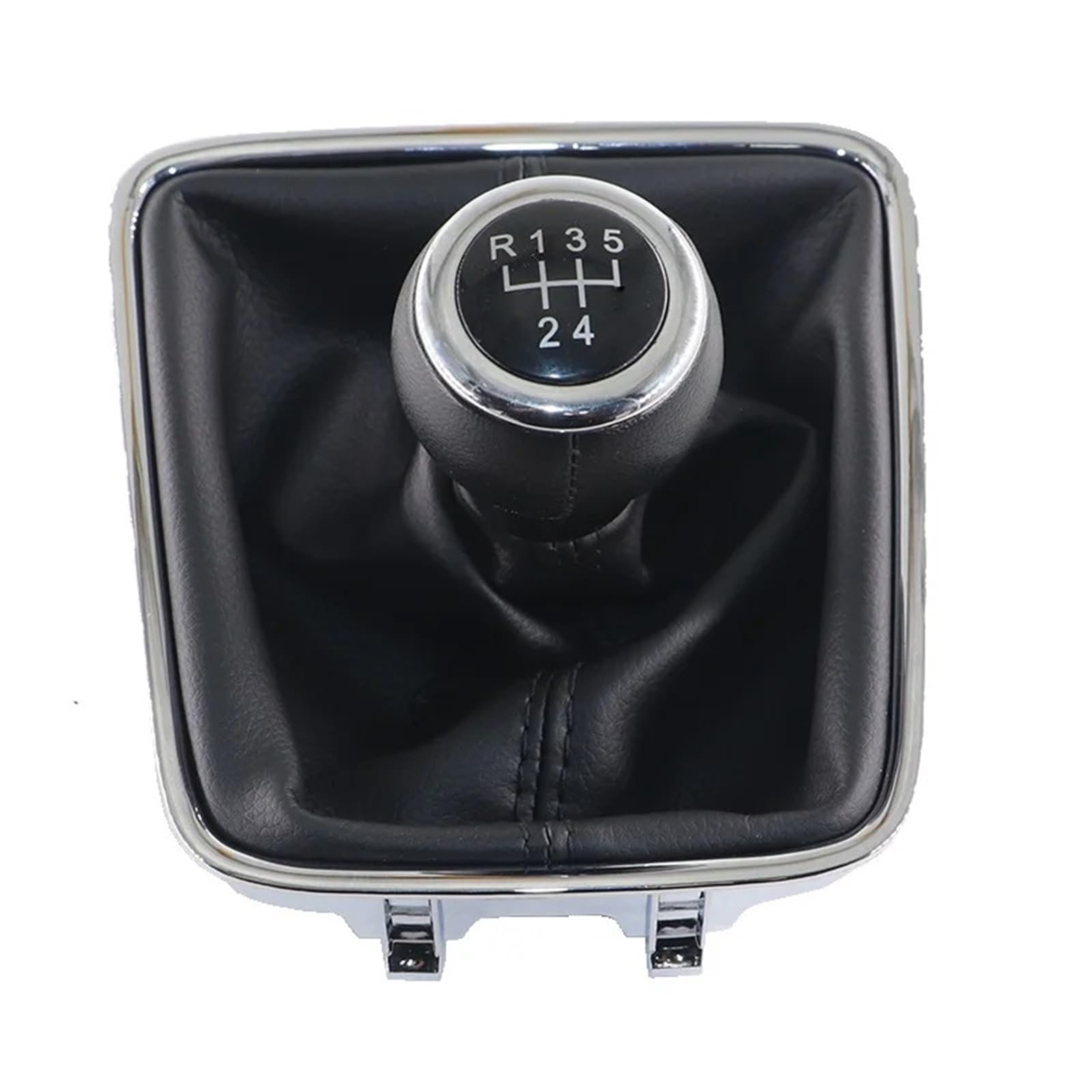 Auto Schaltknaufabdeckung Für VW Für Golf Für Plus 2005-2014 Auto Manuelle 5/6 Geschwindigkeit Schaltknauf Mit Schwarz Boot Abdeckung Gaitor Kragen Schalthebel Abdeckung(5 Speed Set) von VOALVT