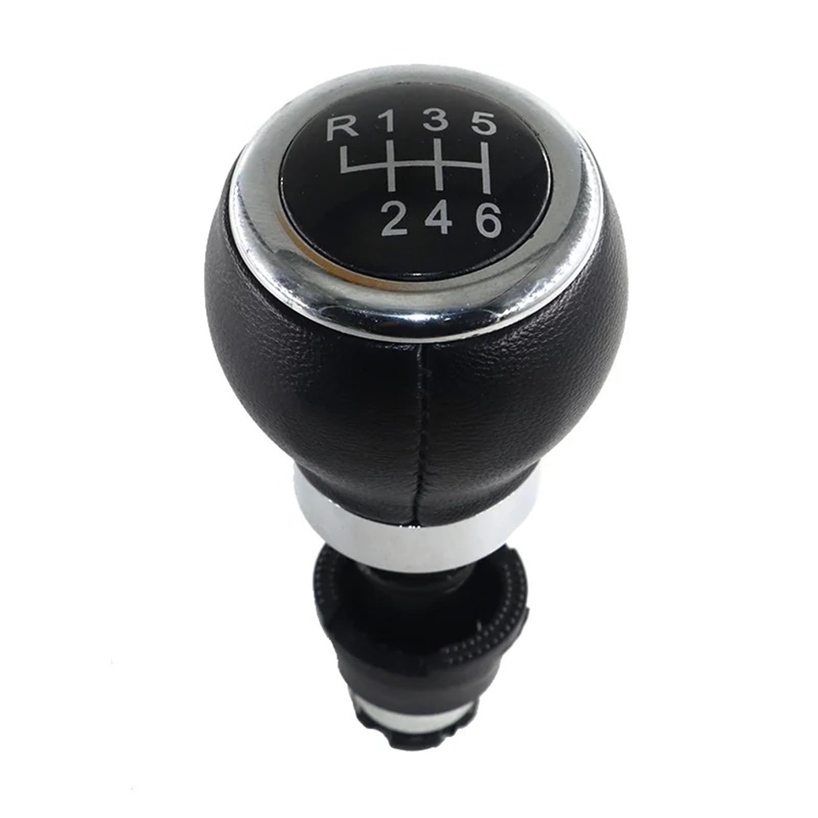 Auto Schaltknaufabdeckung Für VW Für Golf Für Plus 2005-2014 Auto Manuelle 5/6 Geschwindigkeit Schaltknauf Mit Schwarz Boot Abdeckung Gaitor Kragen Schalthebel Abdeckung(6 Speed Gear knob) von VOALVT