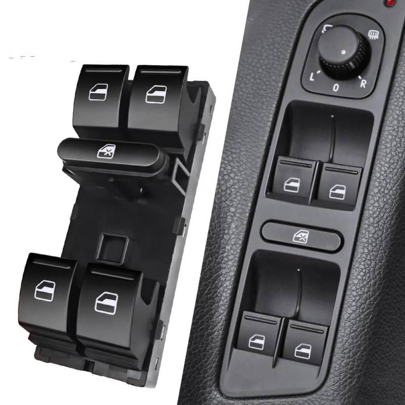 Fensterschalter Taster Für Skoda Für Fabia Für Skoda Für Roomster Für 5J Fenster Master Switch Control Button 5ND959857 Fenster-Schalter Taste(B) von VOALVT